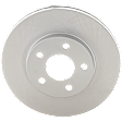 Front and Rear Brake Disc, 4-Wheel Set, Plain Surface, 5 Lugs