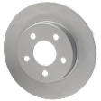 Front and Rear Brake Disc, 4-Wheel Set, Plain Surface, 5 Lugs