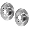 Rear Brake Disc, Natural Finish, Plain Surface, Solid, 5 Lugs, 270 mm