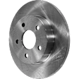 Rear Brake Disc, Natural Finish, Plain Surface, Solid, 5 Lugs, 270 mm