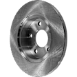 Rear Brake Disc, Natural Finish, Plain Surface, Solid, 5 Lugs, 270 mm