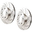 2002 Chevrolet Tahoe - Front Brake Disc, Cross-drilled and Slotted, Vented, 6 Lugs, 305.05 mm, 4.8L 8Cyl