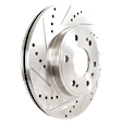2002 Chevrolet Tahoe - Front Brake Disc, Cross-drilled and Slotted, Vented, 6 Lugs, 305.05 mm, 4.8L 8Cyl