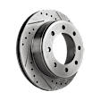2008 GMC Savana 2500 - Rear Brake Disc, Natural Finish, Cross-drilled and Slotted, Vented, 8 Lugs, 329.95 mm, 6.6L 8Cyl