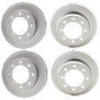 Front and Rear Brake Disc, G-Coated, Plain Surface, Vented, 8 Lugs