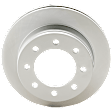 Front and Rear Brake Disc, G-Coated, Plain Surface, Vented, 8 Lugs
