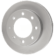 Front and Rear Brake Disc, G-Coated, Plain Surface, Vented, 8 Lugs