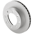 Front and Rear Brake Disc, G-Coated, Plain Surface, Vented, 8 Lugs