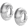 2001-2010 GMC Sierra 2500 HD - Front Brake Discs, Cross-drilled and Slotted, Vented, 8 Lugs,