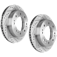 Front Brake Disc, Cross-drilled and Slotted, Vented, 8 Lugs, 355 mm