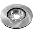 Front and Rear Brake Disc, 4-Wheel Set, Plain Surface, Vented, 6 Lugs
