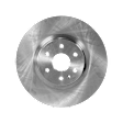 Front and Rear Brake Disc, 4-Wheel Set, Plain Surface, Vented, 6 Lugs