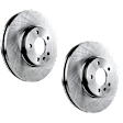 Front Brake Discs, Plain Surface, Vented