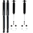 Front and Rear, Driver and Passenger Side Shocks, RWD