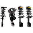 Front and Rear, Driver and Passenger Side Fully Loaded Strut, Except Police/Taxi Packages