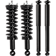 Front and Rear, Driver and Passenger Side Shock and Fully Loaded Strut, RWD, without Off Road Suspension
