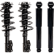 Front and Rear, Driver and Passenger Side Shock and Fully Loaded Strut