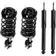 Front and Rear, Driver and Passenger Side Shock and Fully Loaded Strut, Set of 4
