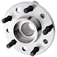 2-Wheel Set Rear, Driver and Passenger Side Wheel Hubs, with Bearing