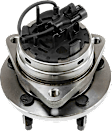 Front, Driver and Passenger Side Wheel Hub, 5 Lugs, With Bearing, With Sensor