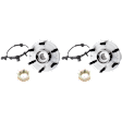 Front, Driver and Passenger Side Wheel Hub, 6 Lugs, With Bearing, With Sensor, AWD/4WD
