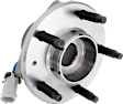 Front and Rear, Driver and Passenger Side Wheel Hub, 5 Lugs, With Bearing, With Sensor