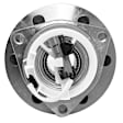 Front and Rear, Driver and Passenger Side Wheel Hub, 6 Lugs, With Bearing, With Sensor, FWD