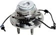 Front, Driver and Passenger Side Wheel Hub, 6 Lugs, With Bearing, With Sensor, RWD, 4.3L, 6Cyl