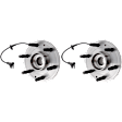 2-Wheel Set Front, Driver and Passenger Side Wheel Hubs, With Bearing, With Sensor, 6 x 5.5 in. Bolt Pattern
