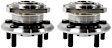 Front, Driver and Passenger Side Wheel Hub, 5 Lugs, With Bearing, AWD