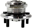 Front, Driver and Passenger Side Wheel Hub, 5 Lugs, With Bearing, AWD