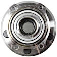 Front, Driver and Passenger Side Wheel Hub, 5 Lugs, With Bearing, AWD