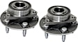 2-Wheel Set Front or Rear, Driver and Passenger Side Wheel Hub, 5 Lugs, With Bearing