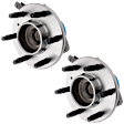 2-Wheel Set Front, Driver and Passenger Side Wheel Hubs, With Bearing, With Sensor, For RWD Models only