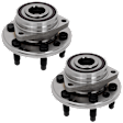 Front or Rear, Driver and Passenger Side Wheel Hub, 6 Lugs, With Bearing