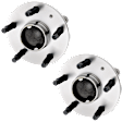 Rear, Driver and Passenger Side Wheel Hub, 5 Lugs, With Bearing