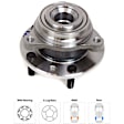 Wheel Hub, 5 Lugs, With Bearing
