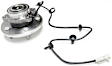 Rear, Driver and Passenger Side Wheel Hub, 5 Lugs, With Bearing, With Sensor