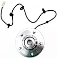 Rear, Driver and Passenger Side Wheel Hub, 5 Lugs, With Bearing, With Sensor