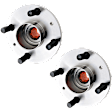 Rear, Driver and Passenger Side Wheel Hub, 4 Lugs, With Bearing
