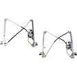 Front, Driver and Passenger Side Power Window Regulator, With Motor