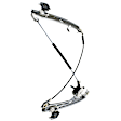 Front, Driver and Passenger Side Manual Window Regulator, Without Motor