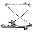 Front, Driver and Passenger Side Manual Window Regulator, Without Motor