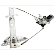 Front and Rear, Passenger Side Window Regulators, Power, With Motor