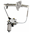 Front and Rear, Passenger Side Window Regulators, Power, With Motor