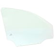 Front, Driver and Passenger Side Door Glasses, Green Tint, 4-Door, Sedan, Replaces NAGS No. DD10875 GTNN, DD10876 GTNN