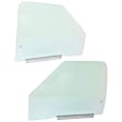 1997 Chevrolet S10 - Front, Driver and Passenger Side Door Glass, Standard Cab Pickup, 2-Door, Green Tint, DD08422 GTYN, DD08423 GTYN