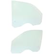 Front, Driver and Passenger Side Door Glasses, Green Tint, 4-Door, Sport Utility, Replaces NAGS No. DD09965 GTNN, DD09966 GTNN
