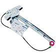 Rear, Driver and Passenger Side Power Window Regulator, Without Motor