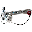 Rear, Driver and Passenger Side Power Window Regulator, With Motor
